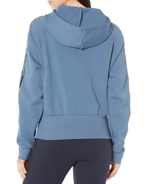 Худи Adidas All Oversize Printed Hoodie, цвет Wonder Steel/Multicolor/Purple Metallic
