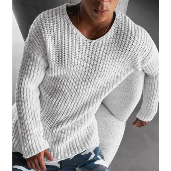 Мужской свитер Street V Nect Regular Fit Open Knit Sweater