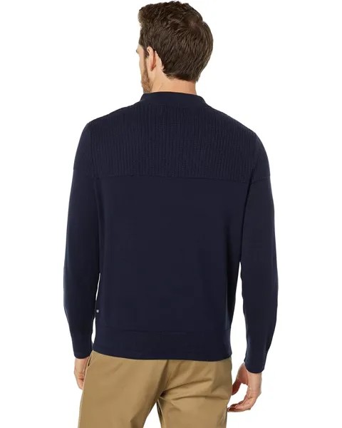 Свитер Nautica Textured Long Sleeve Henley, цвет Navy Seas