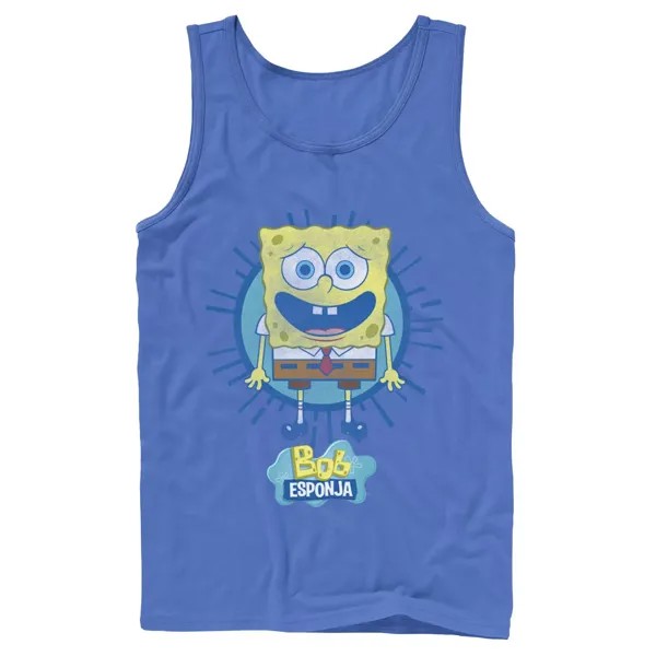 Мужская майка Nickelodeon SpongeBob SquarePants Bob Rays с испанским рисунком и рисунком