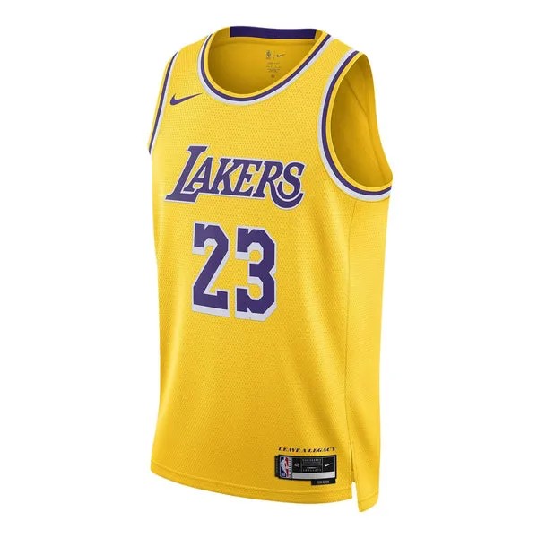 Майка Nike x NBA Los Angeles Lakers Icon Edition 22-23 Jerseys 'LeBron James', желтый