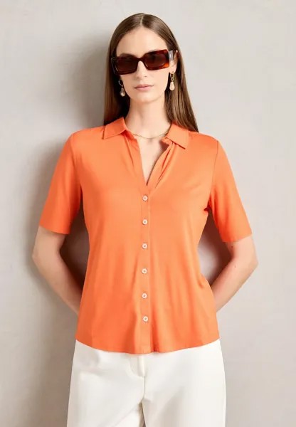 Блузка-рубашка BLOUSE SHORT SLEEVE CLASSIC FIT Marc O'Polo, цвет fruity orange