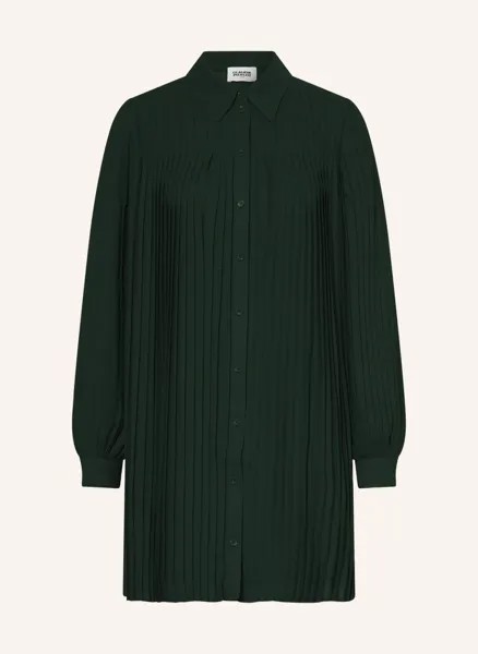 Платье CLAUDIE PIERLOT mit Plissees, темно-зеленый