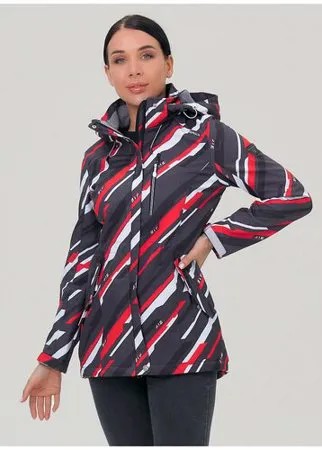 Парка женская осенняя весенняя softshell фиолетового цвета 1923-1F, 46