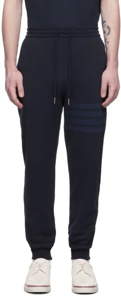 Темно-синие брюки для отдыха с 4 полосами Thom Browne