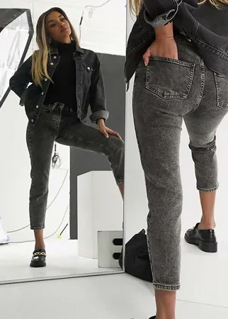 Черные узкие прямые джинсы Only Petite Erica-Черный