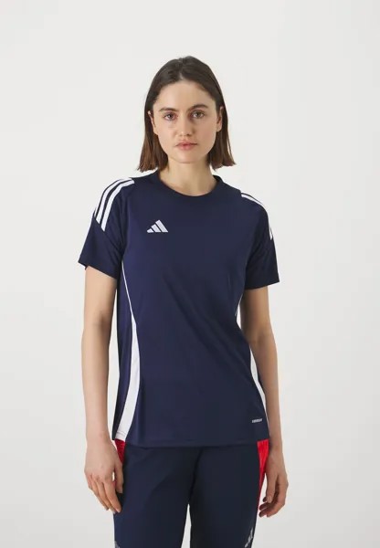 Спортивная футболка TIRO24 adidas Performance, цвет team navy blue 2/white