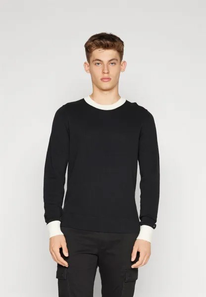 Вязаный свитер CHAIN RIDGE C NECK Tommy Hilfiger, цвет black/calico
