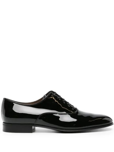 Gianvito Rossi лакированные оксфорды Vittorio, черный