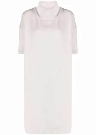 Kristensen Du Nord платье-футболка с воротником-воронкой