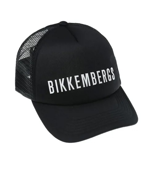 Черная бейсболка с контрастным лого Bikkembergs детская