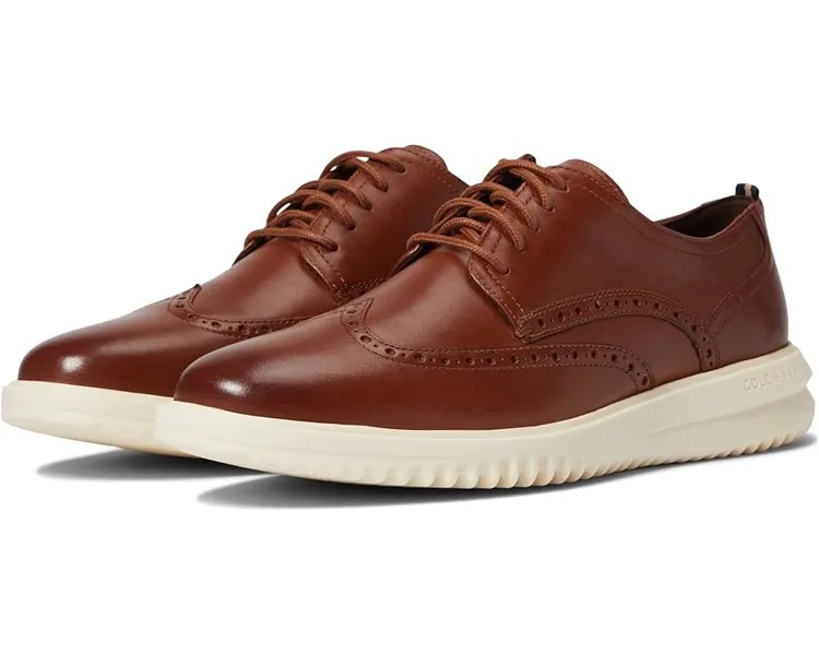 Оксфорды Cole Haan Grand+ Wing Tip Oxford, цвет British Tan/Ivory