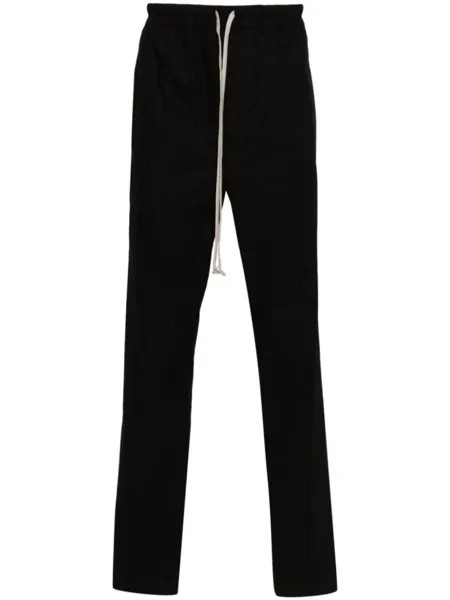 Rick Owens брюки Forever Drawstring с низким шаговым швом, черный