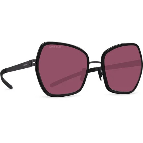 Солнцезащитные очки Gresso, бабочка, с защитой от УФ, фотохромные, для женщин, черный