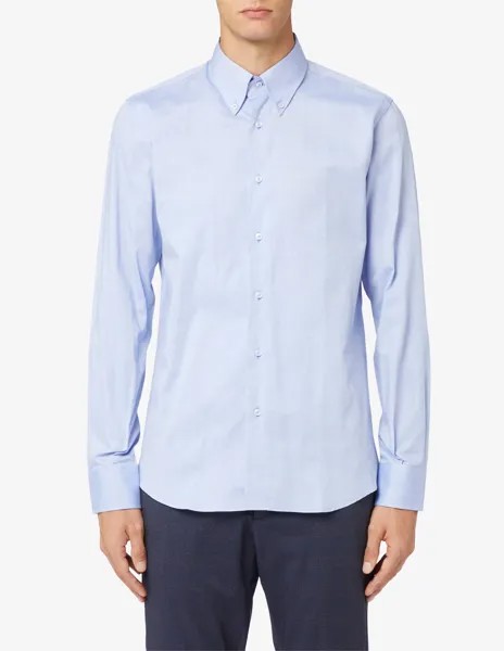 Современная рубашка Sartoria Italiana, светло-синий