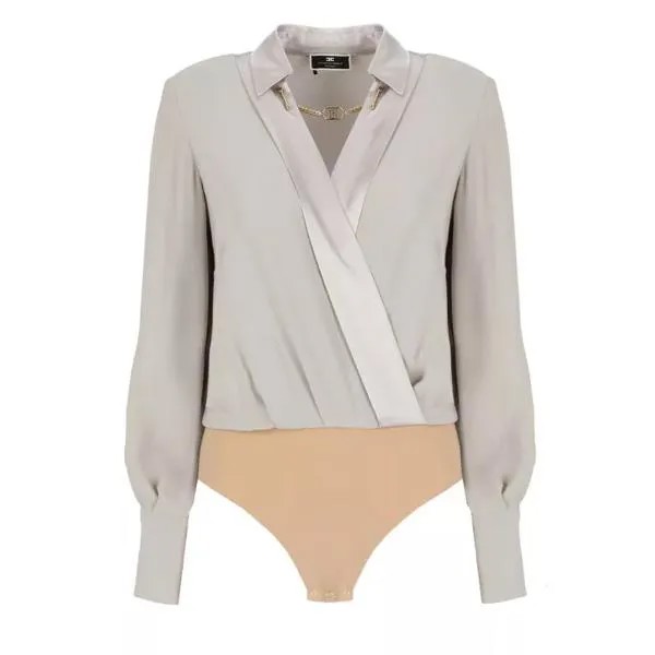 Футболка viscose body shirt Elisabetta Franchi, серый