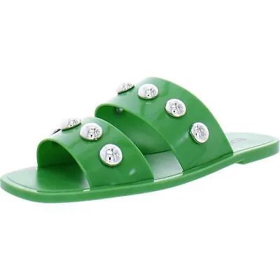 Женские сандалии Schutz Lizzie Green Slip On Slide Sandals Shoes 10 Medium (B,M) BHFO 5385