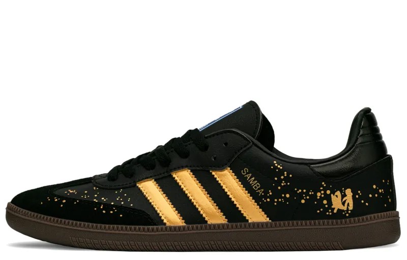 Кроссовки adidas originals Samba Series Skateboarding Shoes Unisex Low-top Black/gold, черный/золотой