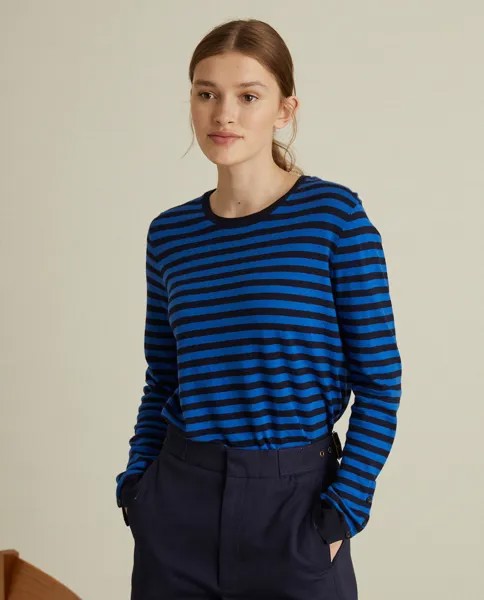 Женский свитер из 100% хлопка с длинными рукавами Yerse, синий