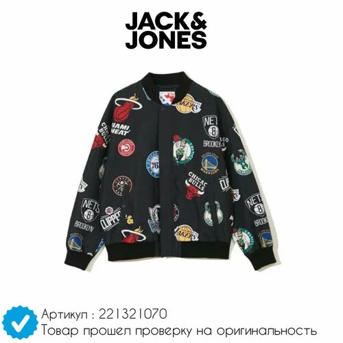 Бомбер Jack & Jones, размер L, черный