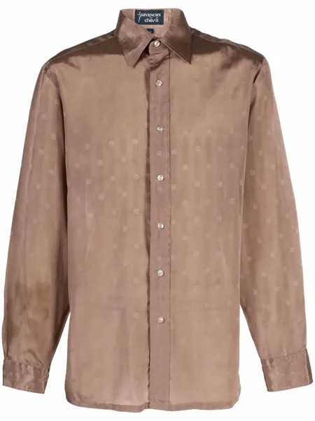 Givenchy Pre-Owned рубашка 1970-х годов с логотипом