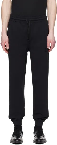 Черные спортивные штаны с нашивками Hugo, цвет Black