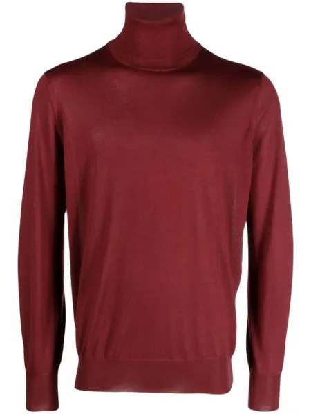 Brunello Cucinelli джемпер с высоким воротником, красный