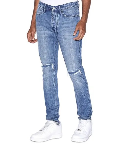 Джинсы скинни Van Winkle Bluuu из денима Ksubi, цвет Blue