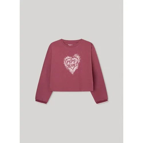 Лонгслив Pepe Jeans, размер 14, фиолетовый, розовый