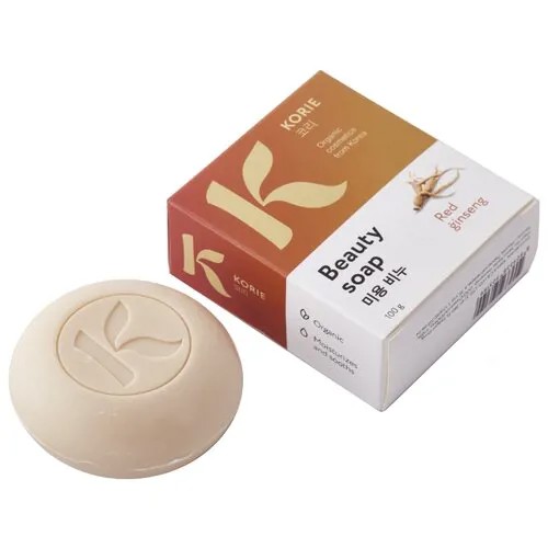 KORIE мыло для лица и тела Red Ginseng с красным женьшенем, 100 г