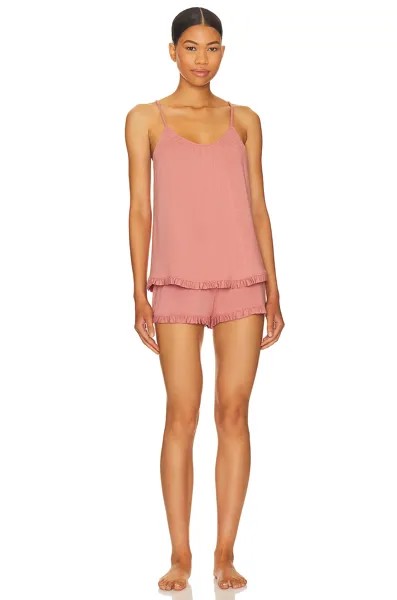 Шорты eberjey Gisele Ruffle Cami &, цвет Old Rose