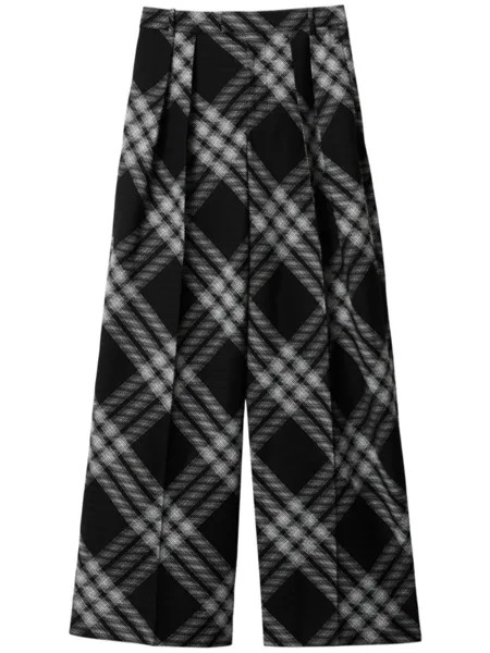 Burberry брюки в клетку Vintage Check, черный