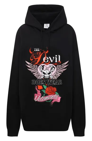 Хлопковое худи VETEMENTS