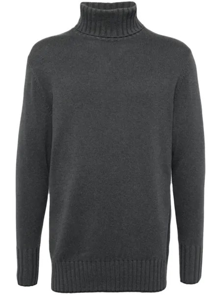N.Peal джемпер Brompton Roll Neck из органического кашемира, серый