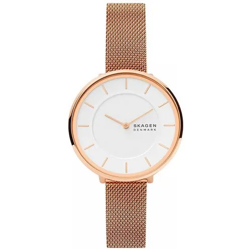 Наручные часы SKAGEN Gitte, золотой, белый
