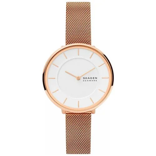 Наручные часы SKAGEN Gitte, золотой, белый