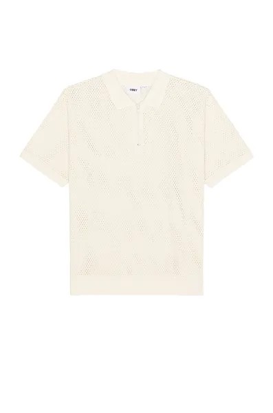 Рубашка Obey Rolling Button Up Polo, цвет Unbleached