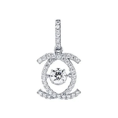 Подвеска с фианитами из серебра SP32630B1-001-WG JV