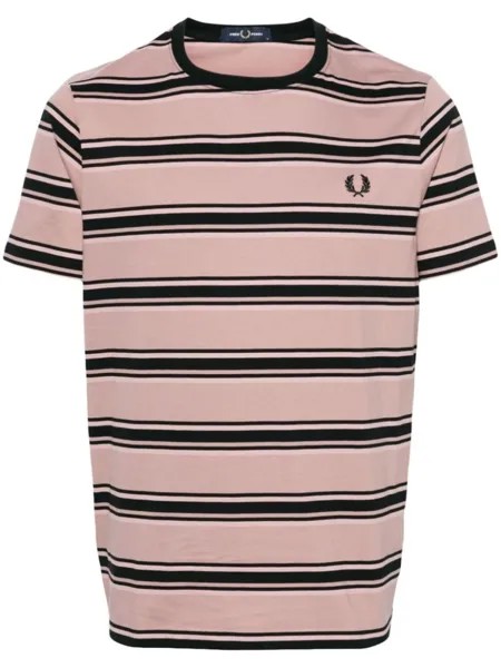 Футболка в полоску Fred Perry, розовый