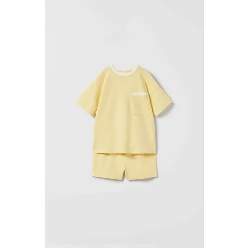 Пижама  Zara, размер 8-9 лет (130 см), желтый