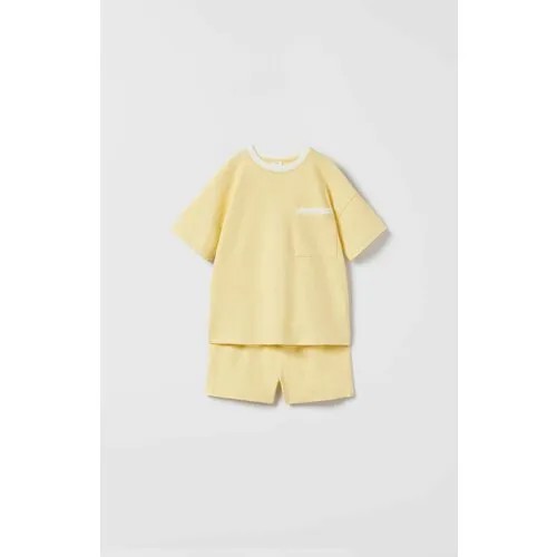 Пижама  Zara, размер 8-9 лет (130 см), желтый