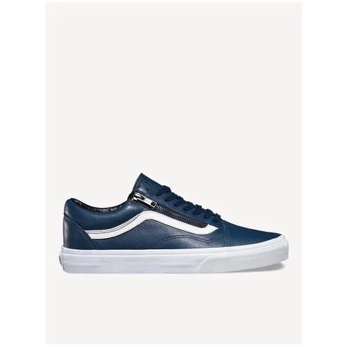Кожаные кеды Vans Old Skool Zip (Premium Leather) V0018GJTI синие (36)