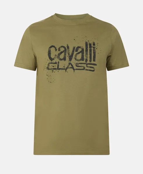 Футболка Cavalli Class, хаки