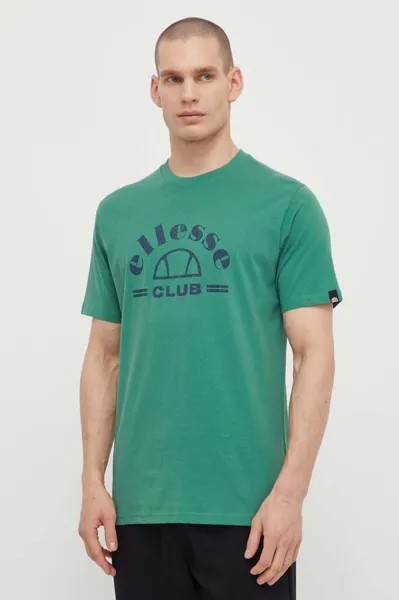 Футболка из хлопка Club T-Shirt Ellesse, зеленый