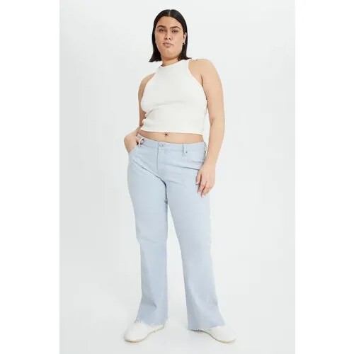 Расклешенные низкие джинсы H&M 90-х - светло-синий - 58