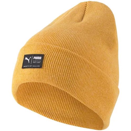 Шапка PUMA ARCHIVE heather beanie 2173915 мужская, цвет желтый, размер O/S