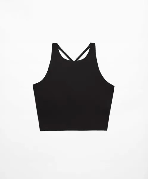 Топ спортивный Oysho Comfortlux Strap Tank, черный