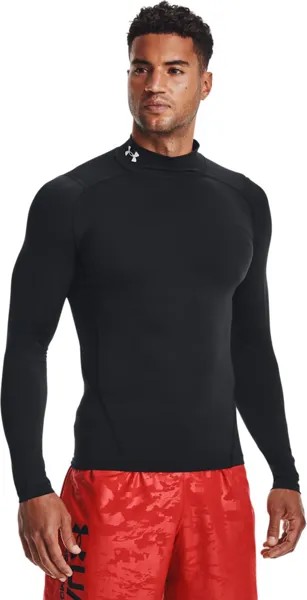 Лонгслив Under Armour HeatGear Mock Langarm Oberteil, черный