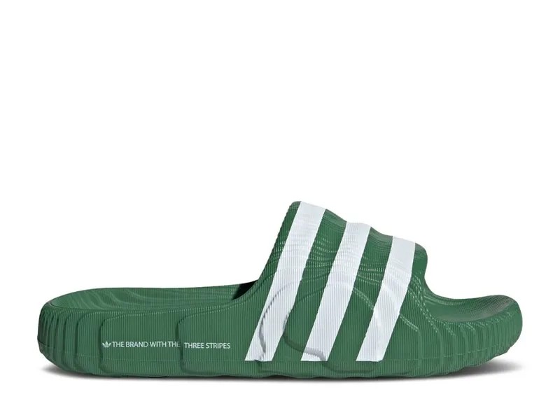 Кроссовки adidas Adilette 22 Slides, цвет Preloved Green White