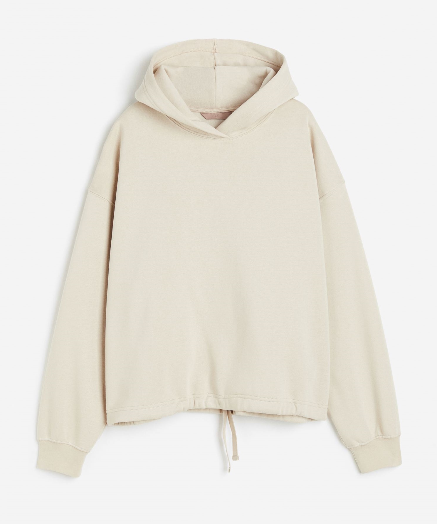 Свитшот H&M With Hood, светло-бежевый